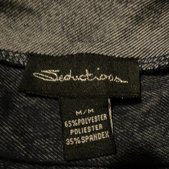 Women's Stretchy Denim Dress Mini Dress Blue Sleeveless - Picture 9 of 9